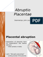 Abruptio Placentae - 1 Definition and Pathogenesis 