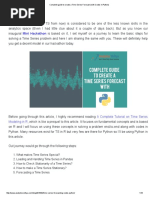 Complete Guide To Create A Time Series Forecast (With Codes in Python) PDF