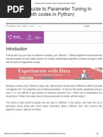 Complete Guide To Parameter Tuning in XGBoost (With Codes in Python) PDF
