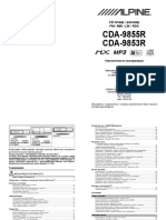 Alpine CDA 9855R CDA 9853R PDF Rus PDF