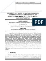 UTF-8_en_[Studies in Business and Economics] Unveiling the Direct Effect of Corporate Entrepreneurship’s Dimensions on the Business Performance- A Case of Big Five Banks in Pakistan