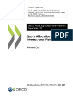 Quota Allocation in International Fisheries: OECD Food, Agriculture and Fisheries Papers No. 22