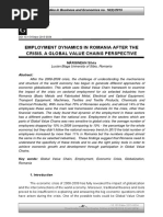 UTF-8_en_[Studies in Business and Economics] Employment Dynamics in Romania After the Crisis. a Global Value Chains Perspective