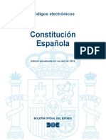 CONSTITUCIÓN ESPAÑOLA 1978 Actualizada 2016 PDF