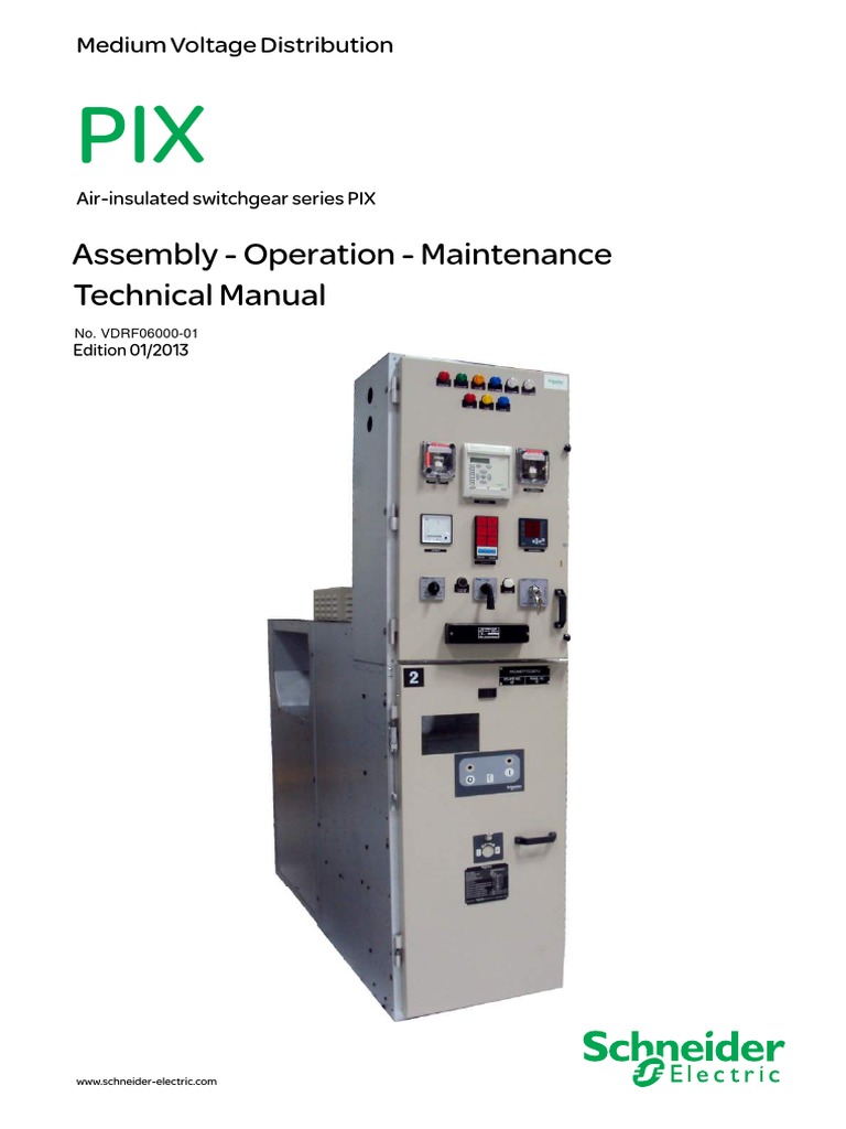 11kV Scheinder Switchgear Operational Manual PDF PDF Switch