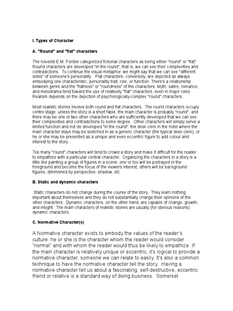 Short Story Characters Theory | Plot (Narrative) | Narrative