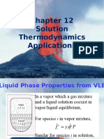 Solution Thermodynamics Applications