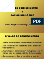 Tipos de conhecimento e raciocínio lógico