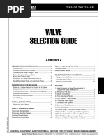 Valve Selection Guide: - Contents