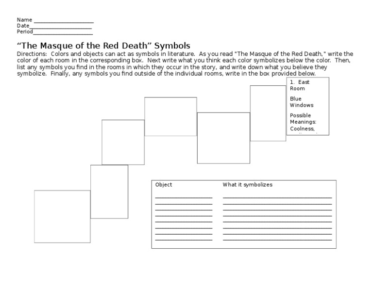 Masque of The Red Death Symbols PDF