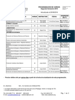 Programacion de Cursos 2016