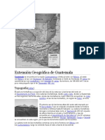 Extensión Geográfica de Guatemala