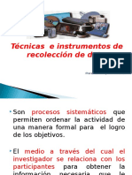 Técnicas e Instrumentos