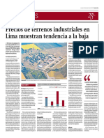 Precios de Terrenos Industriales en Lima, Binswanger Perú
