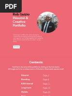 Rob Guizio - Copywriter - Resume & Portfolio