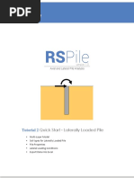 Tutorial 02 Quick Start - Laterally Loaded Pile