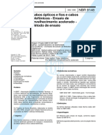 1061.NBR 09148 - 1998 - Cabos Ópticos e Fios e Cabos Telefônicos - Ensaio de Envelhecimento Acelerado