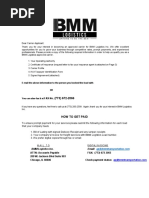1Broker Carrier Contract