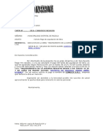 Solicitud de pago de liquidación de obra de mejoramiento de avenida en Ucayali