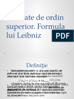 Derivate de Ordin Superior