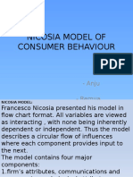 Nicosia Model of Consumer Behaviour: - Anju - Remya