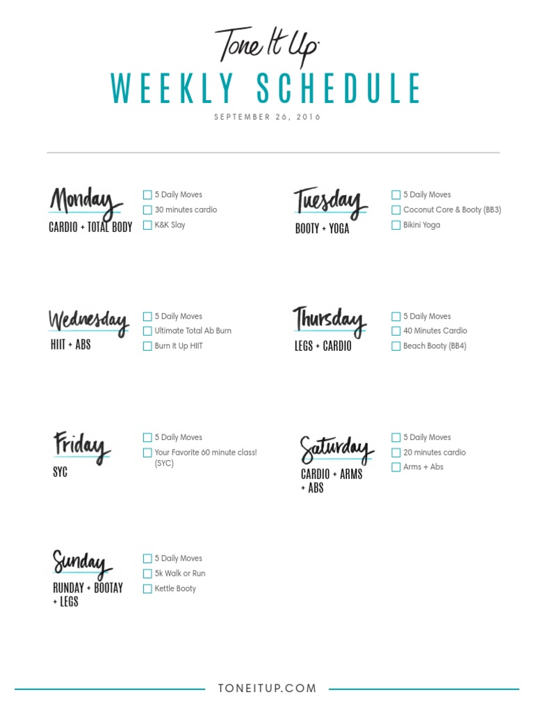 Tone it up daily moves sale