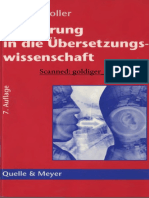 Koller Werner Einfuhrung in Die Ubersetzungswissenschaft PDF