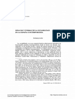 Espacios y Formas de Sociabilidad en La España Contemporanea