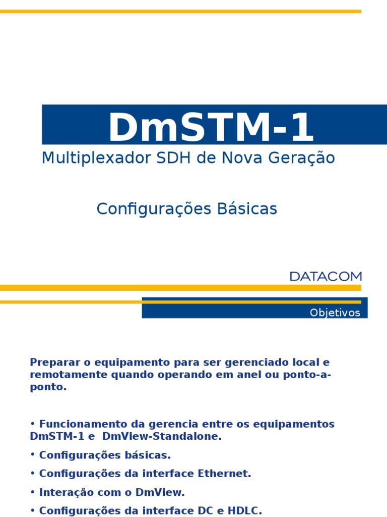 Configuração do DmSTM-1 com DmView | PDF | Byte | Endereço de IP