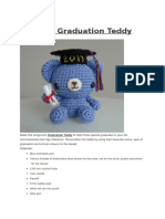 Graduation Teddy Bear Crochet