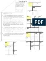 Math 1 - Week 7 - Kenken Puzzles 1