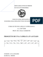 Tecnica Delle Costruzioni 2 - Progetto in Acciaio