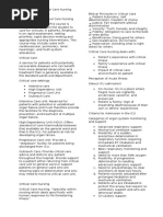 Acute Critical Care Nursing Handout