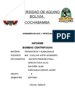 Bomba Centrífuga Informe O.