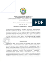 Providencia Administrativa Nº 056-2014 - Adecuación de Precios Justos - Estacionamientos y Garajes Publicos