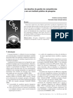 Os Principais Desafios Da Gestão de Competencias Humanas em Um Instituto Público de Pesquisa