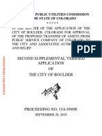 Boulder's second supplemental PUC application