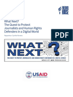 What's Next - The Quest to Protect Journalists and Human Rights Defenders in a Digital World