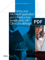 Optimizing Your Microsoft Application and Infrastructure Investments With Citrix Cloudbridge