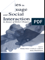Glenn - Studies in Language and Social Interaction - 2002