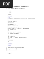 10 Challenging Star Pattern Programs in C