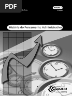 História Do Pensamento Administrativo - Volume 2