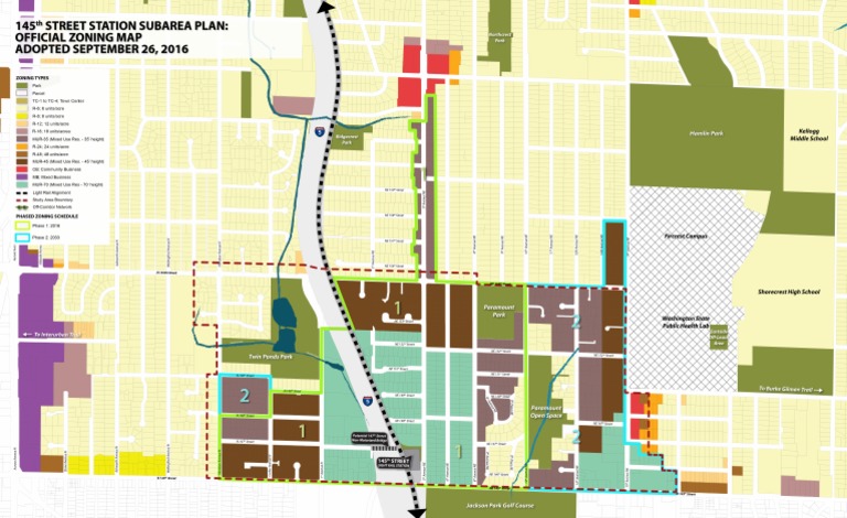 City of Shoreline - Adopted Zoning Map - 145th Street