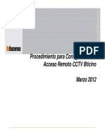 Procedimiento Configuración de Acceso Remoto Kit Cctv Bticino