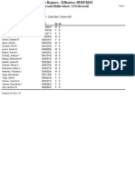 Honors Geometry Roster 8-22-13