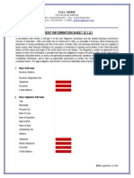 (C.i.s.) Client Information Sheet - Modelo 1