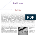 Suicide: English Essay