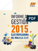 Informe de Gestion Electrohuila 2015