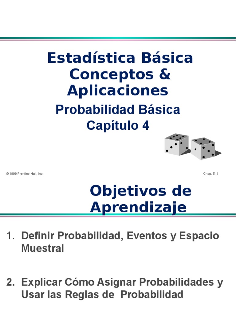 Conceptos Basicos de Probabilidad Cap 4 Probabilidad