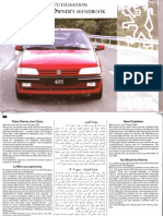 Manual de Usuario Peugeot 405